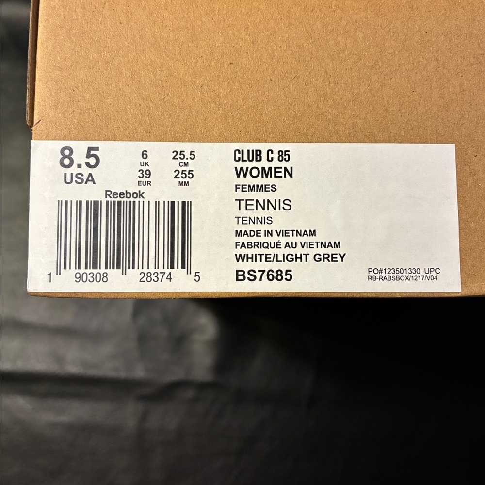 Women's Reebok Club C 85 Athletic Shoes White Light Grey BS7685 Size 8.5 - Picture 7 of 8